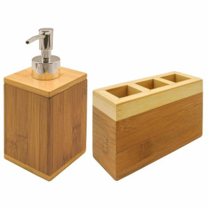 Zestaw do Kąpieli DKD Home Decor 13 x 5 x 9 cm Naturalny