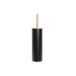 Szczotka toaletowa DKD Home Decor 10 x 10 x 38,5 cm Naturalny Czarny Metal