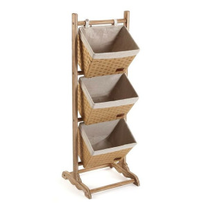 Meble Pomocnicze Versa Drewno Bawełna (35 x 102 x 35 cm)