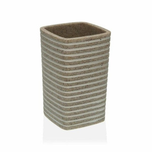 Stojak na szczoteczki do zębów Versa Biały Żywica (7,5 x 12 x 7,5 cm)
