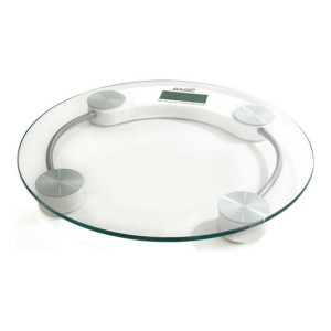 Cyfrowa Waga Łazienkowa Basic Home Przezroczysty (33 x 3,5 cm)