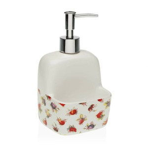 Dozownik mydła Versa Strawberry Ceramika (9,4 x 17,8 x 10,5 cm)