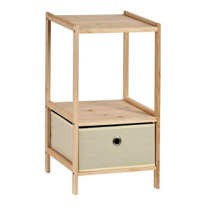 Meble Pomocnicze Beżowy Brązowy Drewno Materiał (26 x 55,5 x 32 cm)