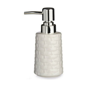 Dozownik mydła Ceramika Srebrzysty Biały 6 Sztuk (150 ml)