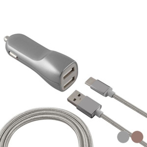 Ładowarka do Samochodu KSIX USB Metalik
