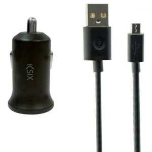 Ładowarka ścienna + kabel mikro-USB KSIX 2A Czarny