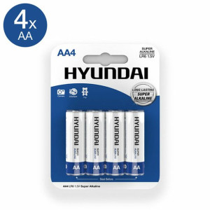 Baterie Alkaliczne Hyundai AA (4 uds)