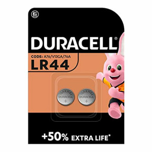 Baterie guzikowe alkaliczne DURACELL LR44 1,5 V (2 Sztuk)
