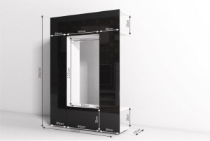 Garderoba CUBE Szary + Grafit mat