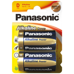 Baterie Alkaliczne Panasonic Corp. Bronze LR20 1,5 V Rodzaj D (2 Sztuk)