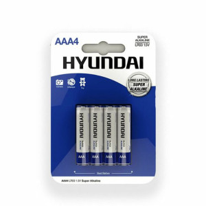 Baterie Alkaliczne Hyundai AAA (4 uds)