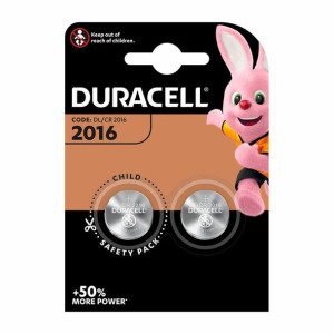 Litowe Baterie Guzikowe DURACELL CR2016 3 V (2 Sztuk)
