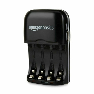 Ładowarka baterii Amazon Basics V-3299USB-EU Ni-MH Czarny (Odnowione A)