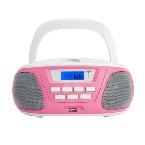 CD-Radio Bluetooth MP3 Aiwa BBTU300PK    5W Różowy Biały