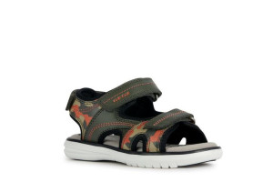 GEOX sandały C0623 MILITARY/ORANGE r.30