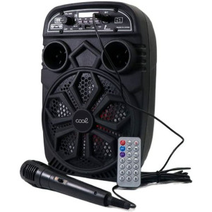 Głośnik z Mikrofonem Karaoke Cool Cool Czarny 2000 mAh