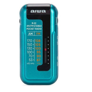 Radio Tranzystorowe Aiwa R22TQ Turkusowy AM/FM