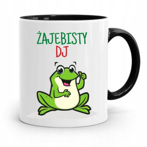 Dla Dja Muzyka Kubek Czarny Żajebisty Dj Prezent