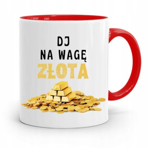 Dla Dja Muzyka Kubek Czerwony Dj Na Wagę Złota