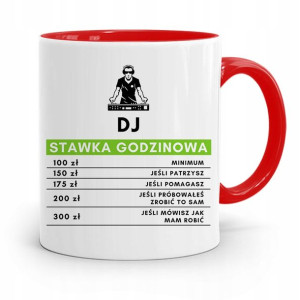 Dla Dja Muzyka Kubek Czerwony Dj Stawka Godzinowa