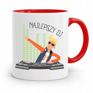 Dla Dja Muzyka Kubek Czerwony Najlepszy Dj Prezent