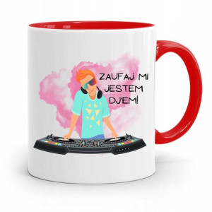 Dla Dja Muzyka Kubek Czerwony Zaufaj Mi! Prezent