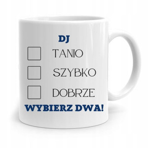 Dla Dja Muzyka Kubek Dj Wybierz Dwa! Prezent