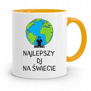 Dla Dja Muzyka Kubek Żółty Najlepszy Dj Na Świecie