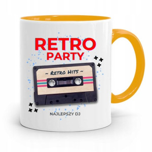 Dla Dja Muzyka Kubek Żółty Retro Party Best Dj