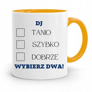 Dla Dja Muzyka Kubek Żółty Tanio Szybko Dobrze