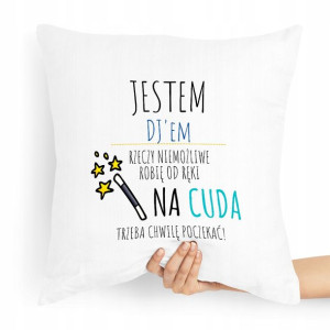 Dla Dja Muzyka Prezent Poduszka Jestem Djem