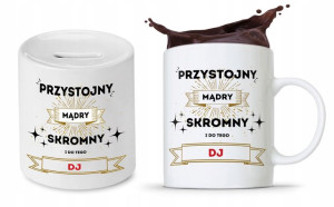 Dla Dja Muzyka Prezent Zestaw Skarbonka + Kubek