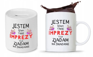 Dla Dja Muzyka Prezent Zestaw Skarbonka + Kubek