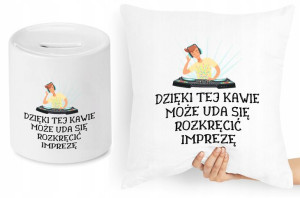Dla Dja Zestaw Poduszka + Skarbonka Prezent