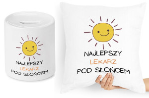 Dla Doktora Zestaw Poduszka + Skarbonka Prezent