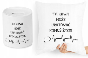 Dla Doktora Zestaw Poduszka + Skarbonka Prezent