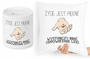 Dla Doktora Zestaw Poduszka + Skarbonka Prezent
