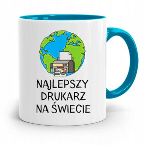 Dla Drukarza Kubek Błękitny Na Prezent Na Urodziny
