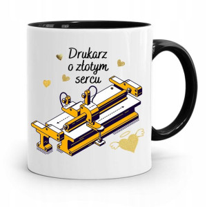 Dla Drukarza Kubek Czarny Na Prezent Na Urodziny