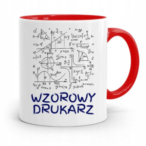 Dla Drukarza Kubek Czerwony Na Prezent Na Urodziny