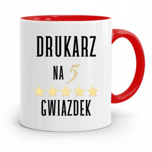 Dla Drukarza Kubek Czerwony Na Prezent Na Urodziny