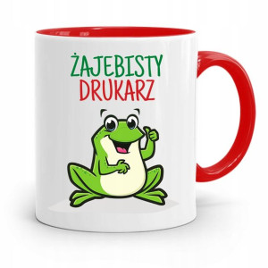 Dla Drukarza Kubek Czerwony Na Prezent Na Urodziny