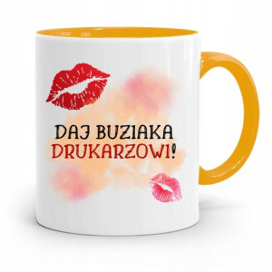Dla Drukarza Kubek Żółty Na Prezent Na Urodziny