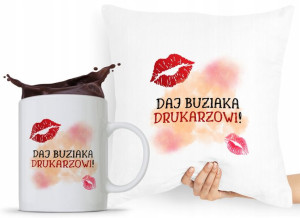 Dla Drukarza Zestaw Poduszka + Kubek Prezent
