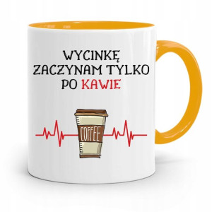 Dla Drwala Rębacza Kubek Żółty Prezent Na Urodziny