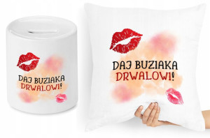 Dla Drwala Zestaw Poduszka + Skarbonka Prezent