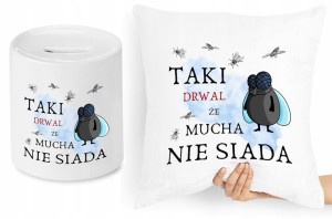 Dla Drwala Zestaw Poduszka + Skarbonka Prezent