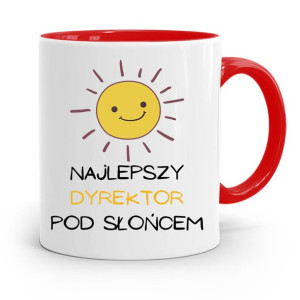 Dla Dyrektora Kubek Czerwony Najlepszy Dyrektor