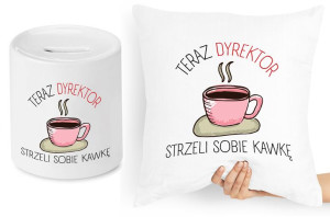 Dla Dyrektora Zestaw Poduszka + Skarbonka Prezent
