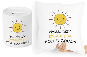 Dla Dyrektora Zestaw Poduszka + Skarbonka Prezent